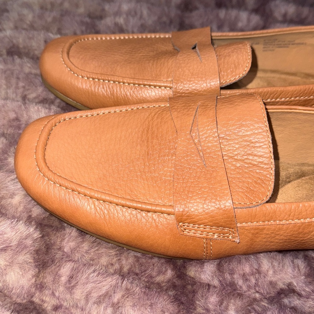 Women’s Sofft brown soft pebbled leather slip on Moccasins, loafers shoes,sz 9.5 - Picture 4 of 14